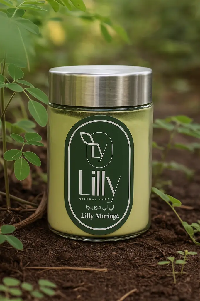 موكب لي لي مورينجا وسط النبات.webp