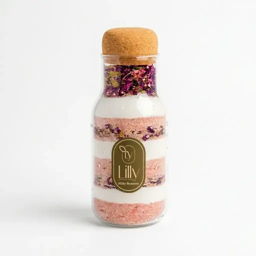 ملح حليب جوز الهند بالزهور 